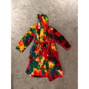 Forever Lazy Tie Dye Unisex Bathrobe Size M